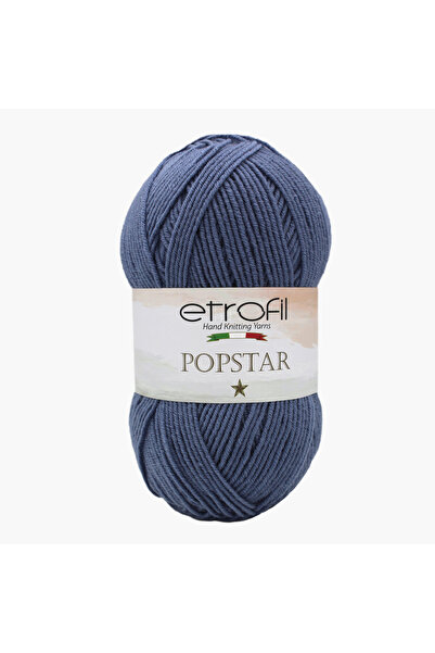 Etrofil Ață de tricotat PopStar Dark Petrol 25% Lână Organică 75% Acrilic 100...