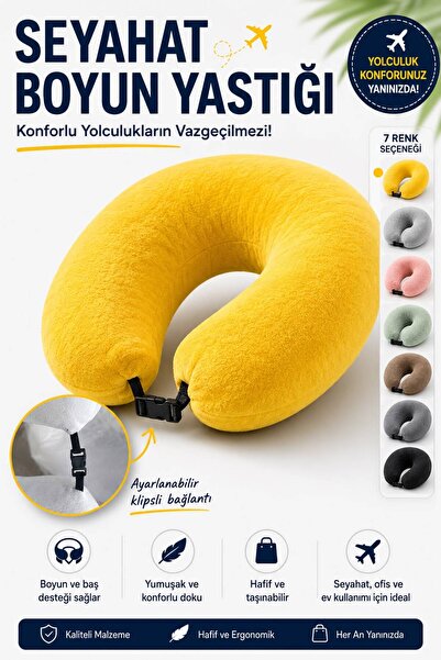Northern Star Ortopedik Seyahat Yastığı Boyun Destekli Seyahat Yastığı - 7 Renk