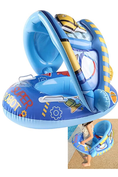 TAPIT Baby pool float Swimming Pool Float Boat with Sun Protection Canopy Inf...