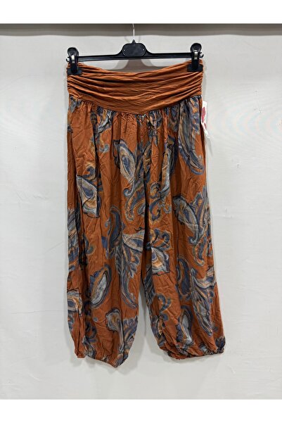 della moor Women's Tile Italian Ethnic Pattern Shawl Shalwar Trousers Size 38...