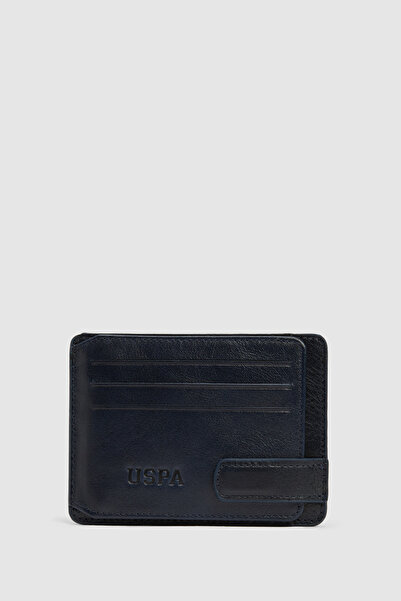 U.S. Polo Assn. Men's Navy Blue Card Holder 50323742-Vr033