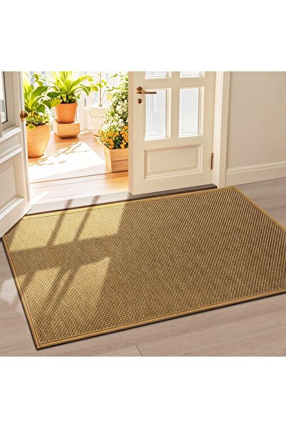 LEKE Covoras Intrare, LEKEEPGO, Absorbant Si Antiderapant, 90 X 150 Cm, Maro