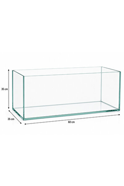 HarikaPetShop Ultra Clear Cam Nano 6mm Akvaryum 60x35x35 - 74 Litre