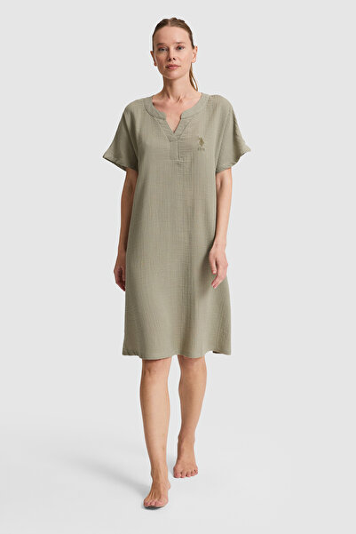 U.S. Polo Assn. Women's Khaki Pajama Set 50326531-Vr027