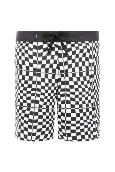 Vans Pantaloni scurți de plajă pentru bărbați, model Warp Check Mixed 18, măr...