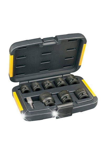 Dewalt Set de chei tubulare scurte de impact 1/2 ", 9 piese DT7507