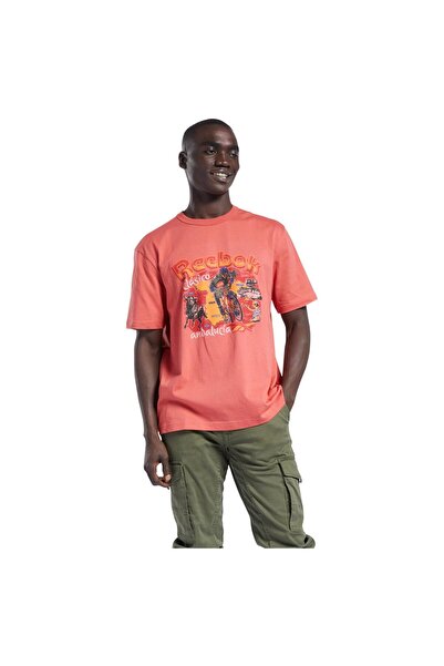 Reebok Tricou bărbătesc cu mânecă scurtă Destination, mărimea S