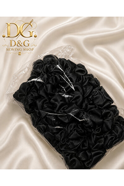 D&GSEWİNGSHOP SİYAH SATEN SİMİT TOKA TOPTAN 20'Lİ