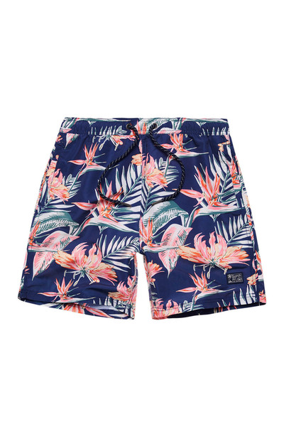 SUPERDRY Șorturi de baie hawaiane vintage pentru bărbați XL