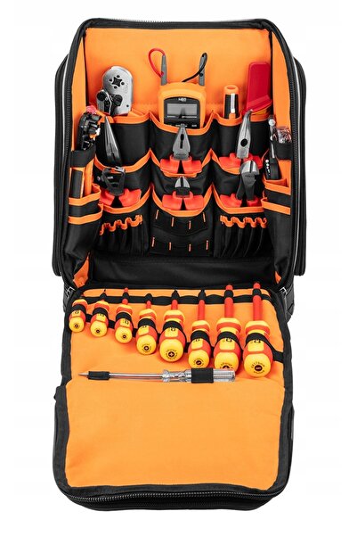 NEO Tools 01-313 Rucsac pentru trusă de scule electrician, 31 de piese