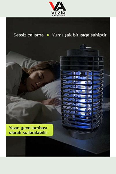 Vezir Aksesuar LED Işıklı Sinek Öldürücü 4W – Modern Tasarım, Güçlü Etki, Dört Mevsim Koruma