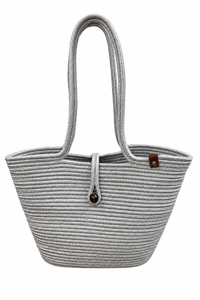 MaVaux Havana Beaded Nature-Respectful Straw Jute Beach Bag - Contribute to Y...