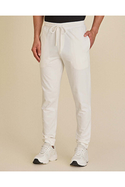REDTAG Men Ivory Basic Track Pants