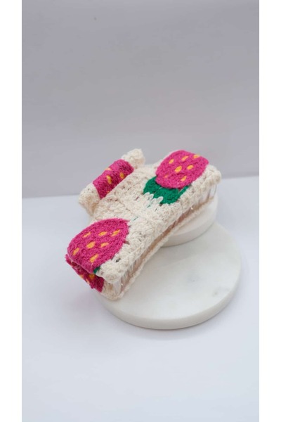 Jerie Knitted Crochet Patterned Latch Buckle