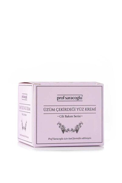 prof saracoğlu Üzüm Çekirdeği Yüz Kremi 50 ml | C ve E Vitaminli Nemlendirici Bakım Kremi