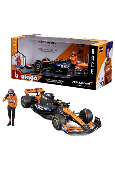 Bburago Junior BOLID F1 McLaren MCL38 FIGURKA NORRIS 1:24 GP JAPONII 2024 BBU...