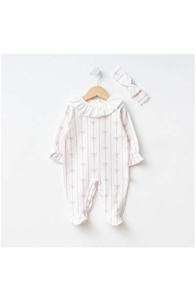 baby long Fiyonk baskılı bebek tulumu