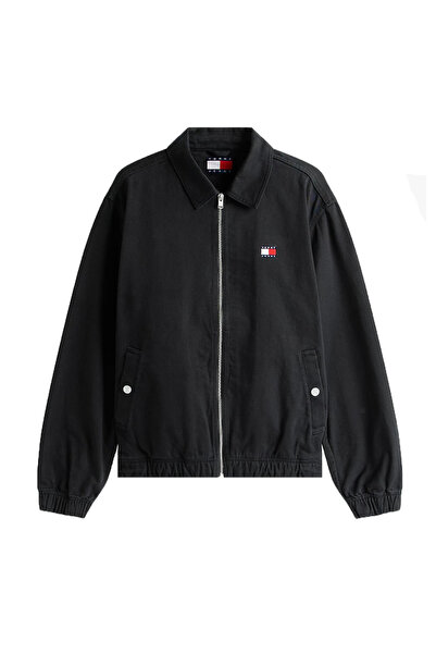 Tommy Hilfiger Jachetă bomber bărbătească cu fermoar, croială normală, mărimea M