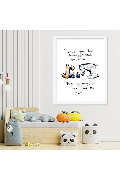 The Boy The Mole The Fox and The Horse Posteri – Dekoratif Çerçeveli Motivasyon Tablosu
