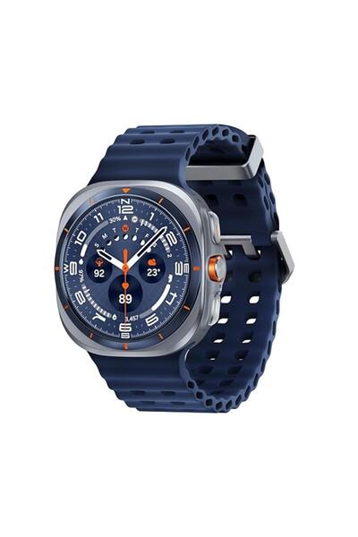 Samsung SG Watch Ultra 47mm 4G eSIM Smartwatch, Albastru Titan, Curea Arginti...