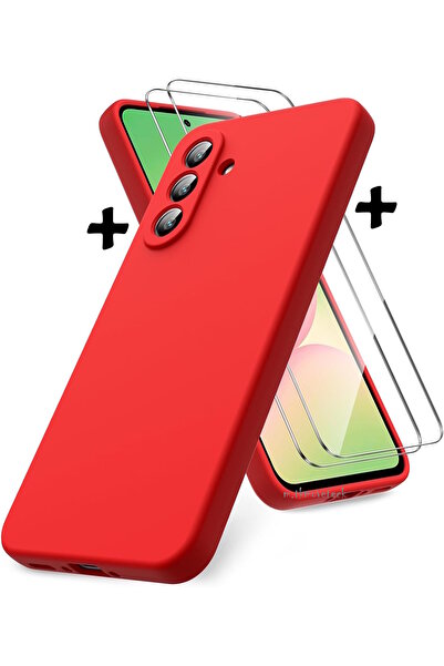 m.tk moveteck Samsung Galaxy A37 Kılıf Kamera Korumalı Renkli Mat Silikon + 9...