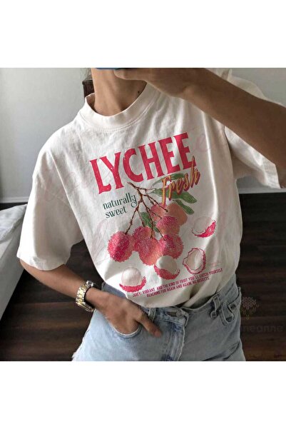 Grafftee Clothing Lychee Fresh Printed Unisex Oversize T-Shirt