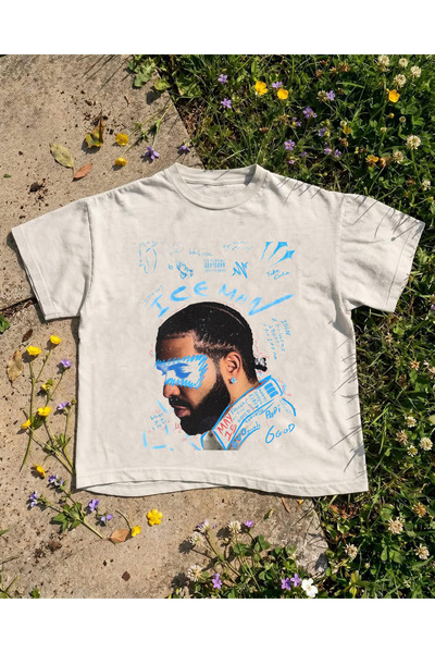 Grafftee Clothing Тениска Дрейк Айсмен с принт, унисекс, овърсайз
