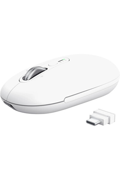 Trust Mouse optic Seron Hyperscroll, USB Wireless/Bluetooth, 3200 DPI, Alb