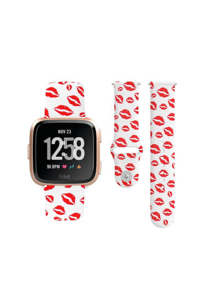 OEM Λουράκι Σιλικόνης Κόκκινο για Fitbit Versa, Fitbit Versa 2