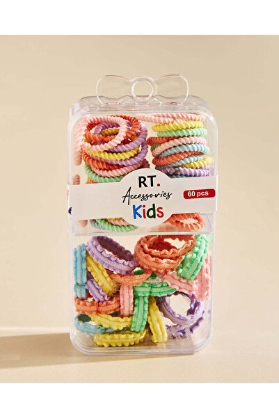 REDTAG Girls Assorted 60 Piece Hair Elastic Set