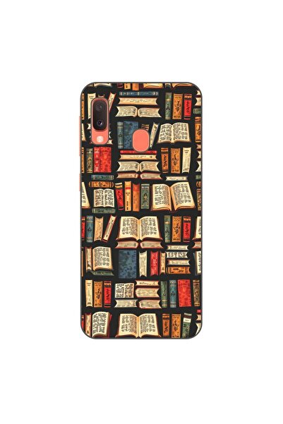 OEM Husa compatibila cu Samsung Galaxy A20e Silicon Gel Tpu Model Books Pattern