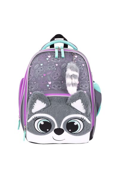 Bambino Rucsac școlar premium B-8 Racoon Raccoon Raccoon