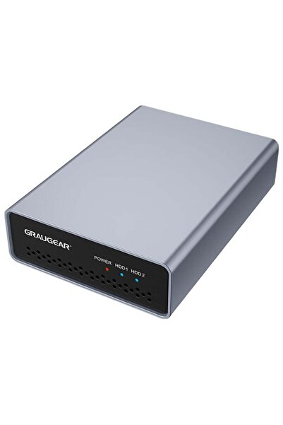 Graugear Carcasă externă pentru 2 HDD/SSD SATA de 2,5 ", cablu USB-C și USB-A