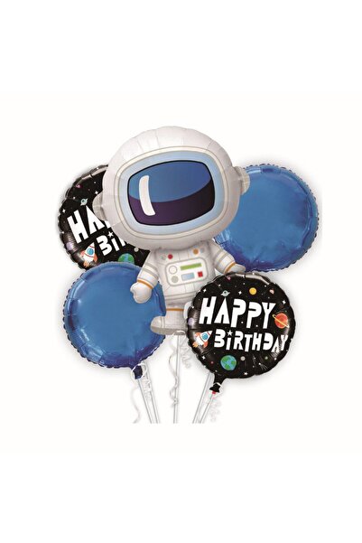MP Mirific Party Set of 5 metallic balloons, astronaut, blue