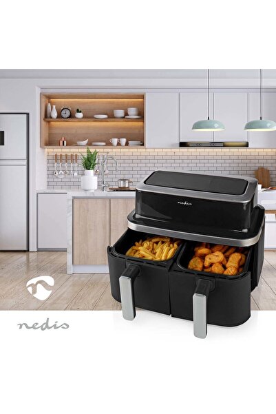 Nedis Friteuză fără ulei 2x4,2l KAAF320BK
