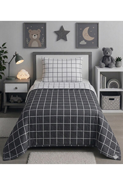 GOOD MORNİNG PAMUKKALE Double-Sided Single Cotton Bedspread Set 160X225
