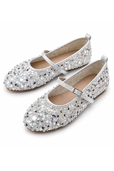 Elimery Shoes Pul İşlemeli Mary Jane Babet