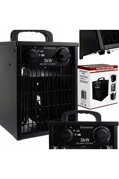 Kaminer Radiator electric, Aerotermă, Încălzitor, Termostat, 3kW 3000W