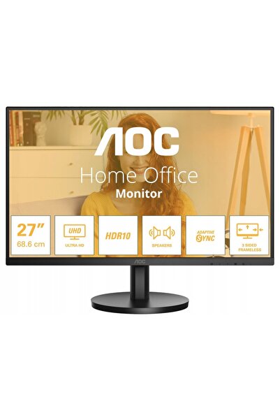 AOCEAN Monitor 4K 27 inci AOC U27B3A IPS 60Hz 4ms Difuzoare HDR10