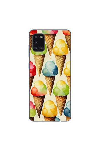 OEM Θήκη συμβατή με Samsung Galaxy A31 από σιλικόνη gel TPU με σχέδιο παγωτού