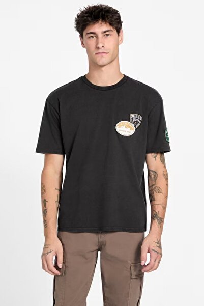 Guess Tricou negru pentru bărbați