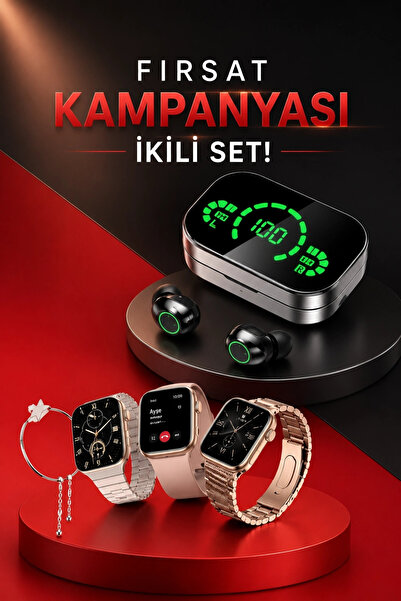 ARMÜZ Yeni Nesil Kaliteli Akıllı Saat Ve Kablosuz Bluetooth Kulaklık Yüksek S...