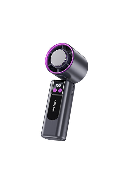 GALORWAY Премиум мини преносим климатик, 199 степени, USB, 1800 mAh, черен