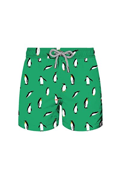 John Frank شورت سباحة للأولاد من كيدز أول أوفر KJFSSSW48-PENGUIN GREEN