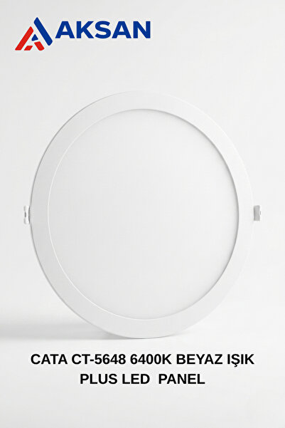 Cata CT-5648 20W Ayarlanabilir Ölçülü Sıva Altı Plus LED Panel Spot 6400K Bey...