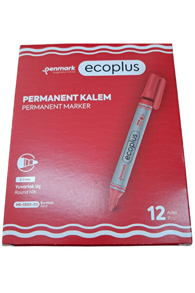 penmark Permanent Kalem Hs-1200 12 Pieces Red