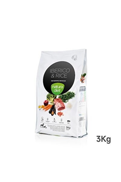 Natura Diet Hrană pentru câini Iberico & Orez, Carne de porc iberică și Orez ...