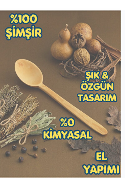 Eaktariye El Yapımı Doğal Şimşir Kaşık 16 cm