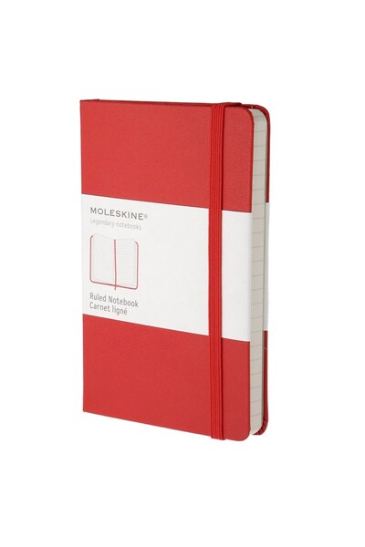 Moleskine Large Size Red 240 Page Lined Notebook