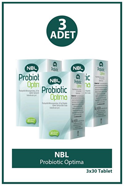 NBL Probiotic Optima 30 Çiğneme Tableti 3 Adet